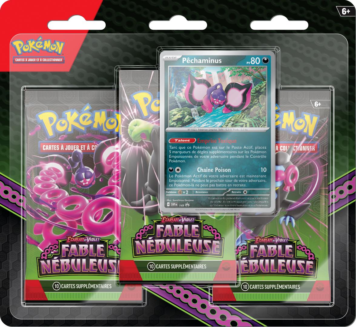 Pokemon - Tripack Péchaminus -  Fable Nébuleuse  - EV06,5