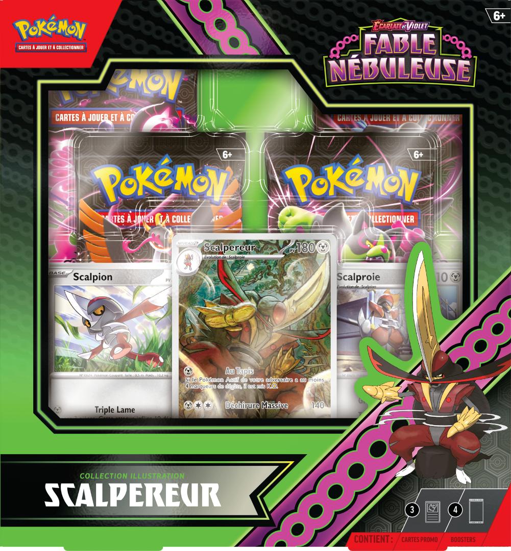 Pokemon - Coffret Collection Illustration Scalpereur - EV06.5 Fable Nébuleuse