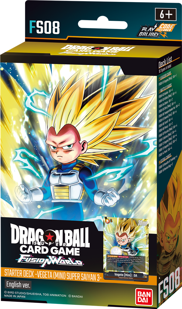 Dragon Ball Super Card Game Fusion World Starter Deck Vegeta Mini Super Saiyan 3 FS08