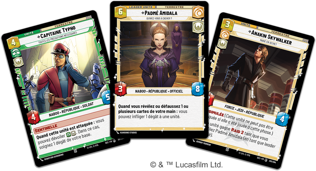 Star Wars Unlimited Deck de Demarrage Set 06 Secrets du Pouvoir Padmé Amidala
