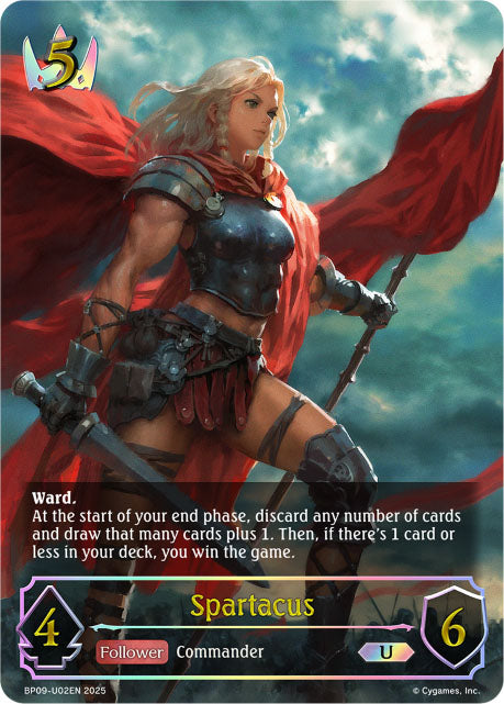 BP09-U02EN Spartacus bp09 duet of dawn and dusk foil anglais