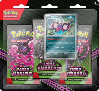 Pokemon - Tripack Péchaminus -  Fable Nébuleuse  - EV06,5