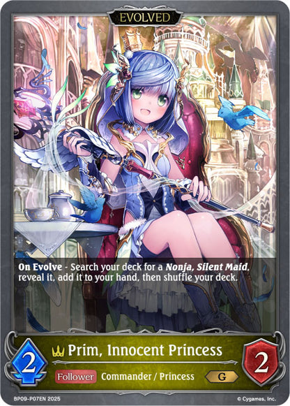 BP09-P07EN Prim, Innocent Princess bp09 duet of dawn and dusk foil anglais