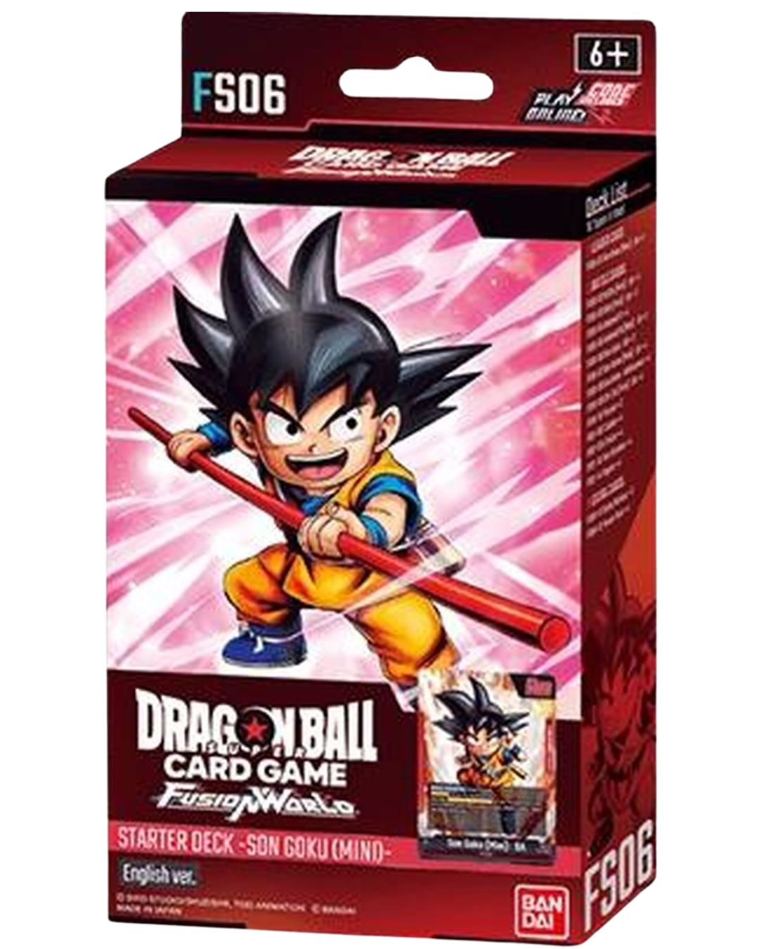 Dragon Ball Super Card Game Fusion World Starter Deck FS06 Son Goku Mini
