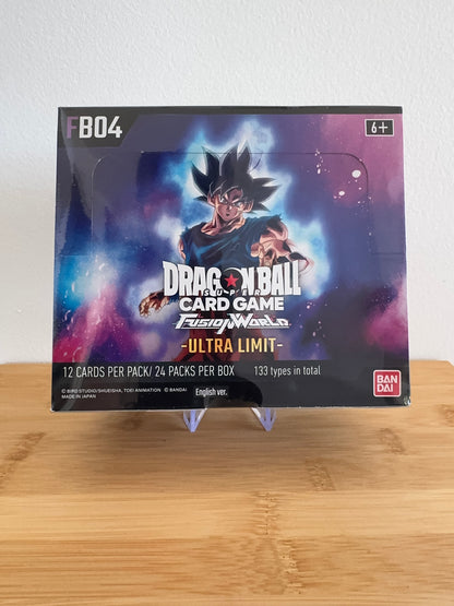Dragon Ball Super TCG Fusion World FB04 Ultra Limit Booster Box English, Factory Sealed Dragon Ball Super TCG Fusion World FB04 Ultra Limit Booster Box English, Factory Sealed