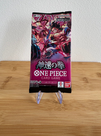 One Piece Display OP11 Fist Of Divine Speed Japanese