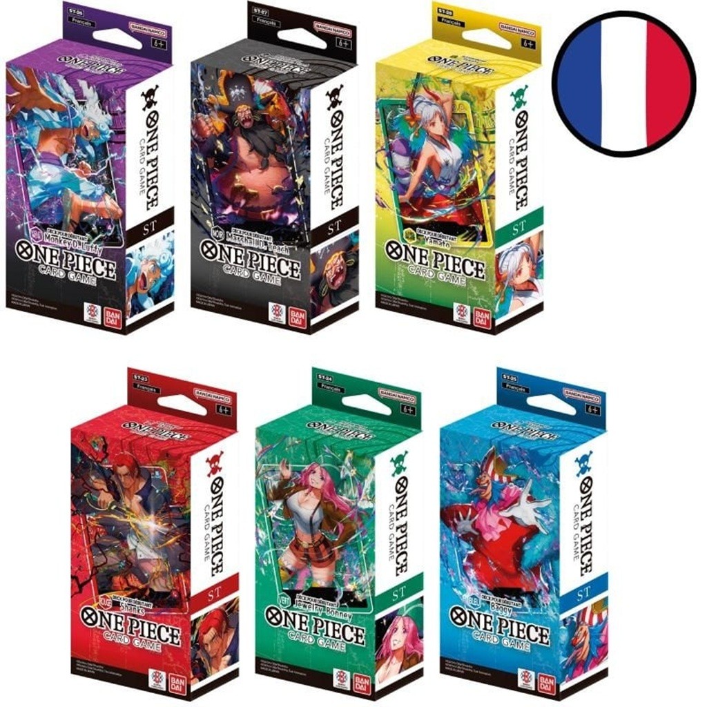 One Piece - Lot des 6 Starter Decks ST-23/24/25/26/27/28
