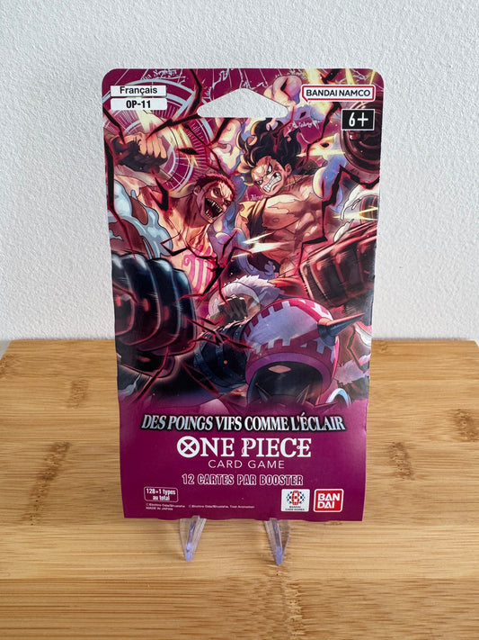 One Piece Card Game Booster sous blister OP11 Des poings vifs comme l'éclair