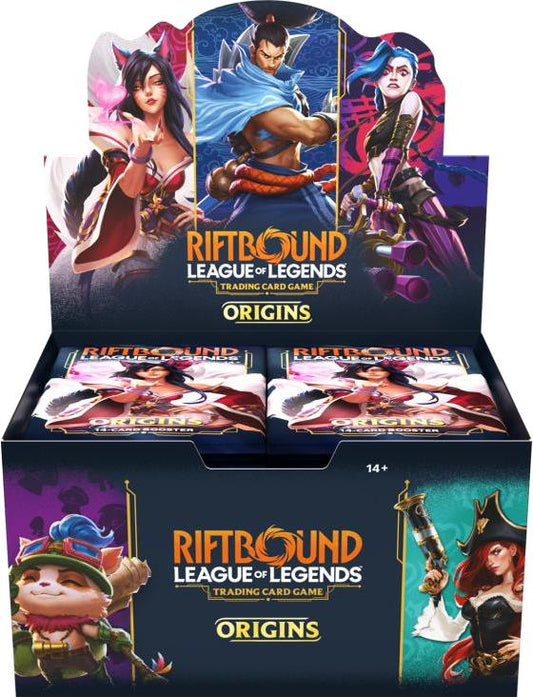 Riftbound League of Legends Trading Card Game Boite de 24 Boosters Origins