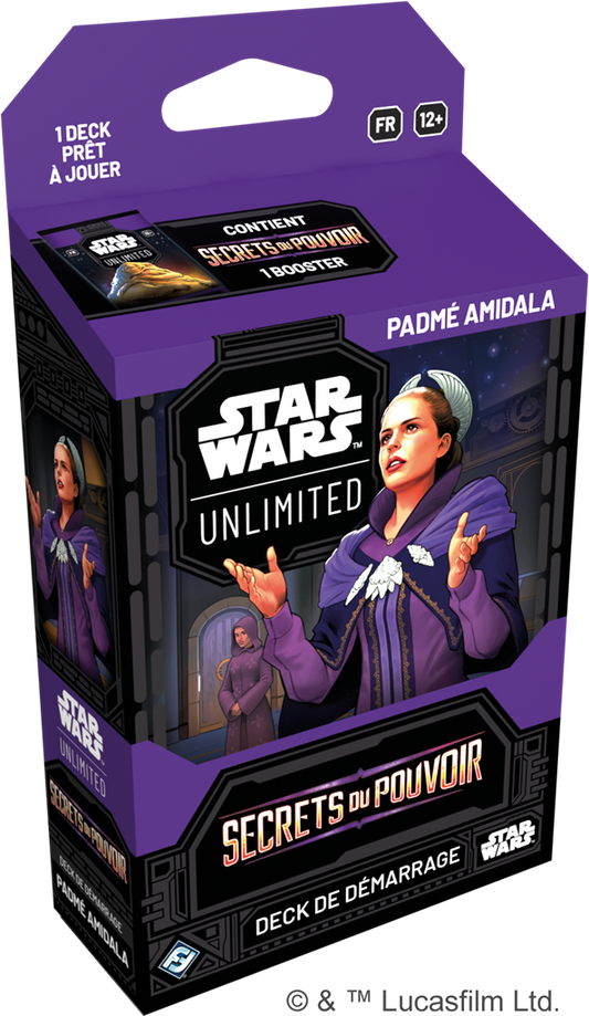 Star Wars Unlimited Deck de Demarrage Set 06 Secrets du Pouvoir Padmé Amidala