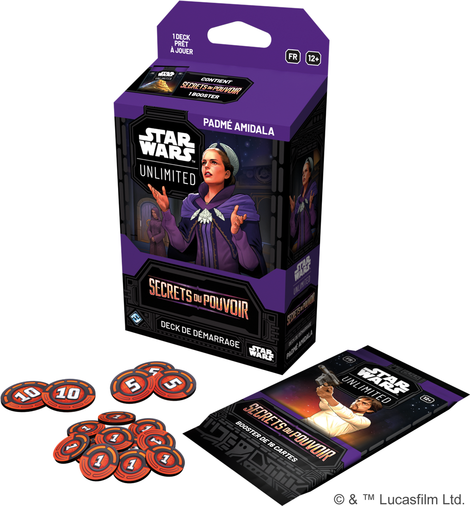 Star Wars Unlimited Deck de Demarrage Set 06 Secrets du Pouvoir Padmé Amidala