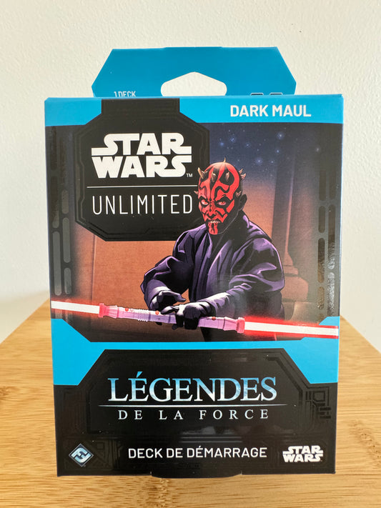 Star Wars Unlimited Deck de Demarrage Set 05 Legendes de la Force Dark Maul