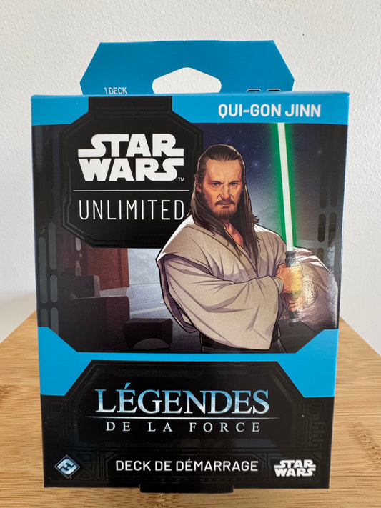 Star Wars Unlimited Deck de Demarrage Set 05 Legendes de la Force Qui-Gon Jinn